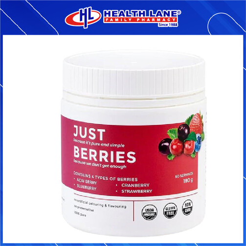 ORGANIC FIELDS JUST BERRIES 180G